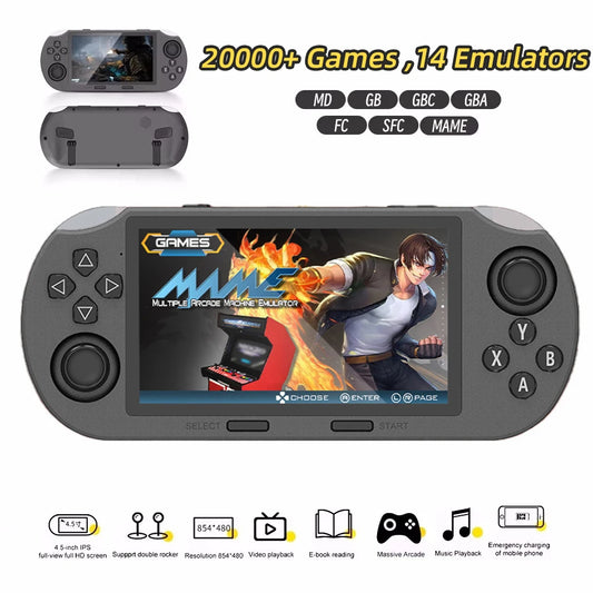iGameConsole SF3000 Retro Handheld Console Linux-based retro gaming OS 64GB | iGameConsole 2026 Mid-Range | Supports GBA SNES PS1 1000+ Preloaded Games Plug and Play | Back to School Gift for Kids Adults Dad