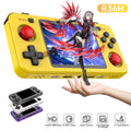 R36S Retro Handheld Console 3.5" IPS Linux-based retro gaming OS (ArkOS community firmware) 64GB | iGameConsole 2026 Premium | Supports GBA SNES PS1 1000+ Preloaded Games Plug and Play | Back to School Gift for Kids Adults Dad
