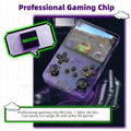 R36S Retro Handheld Console 3.5" IPS Linux-based retro gaming OS (ArkOS community firmware) 64GB | iGameConsole 2026 Premium | Supports GBA SNES PS1 N64 PSP MAME 1000+ Preloaded Games Plug and Play | Back to School Gift for Kids Adults Dad