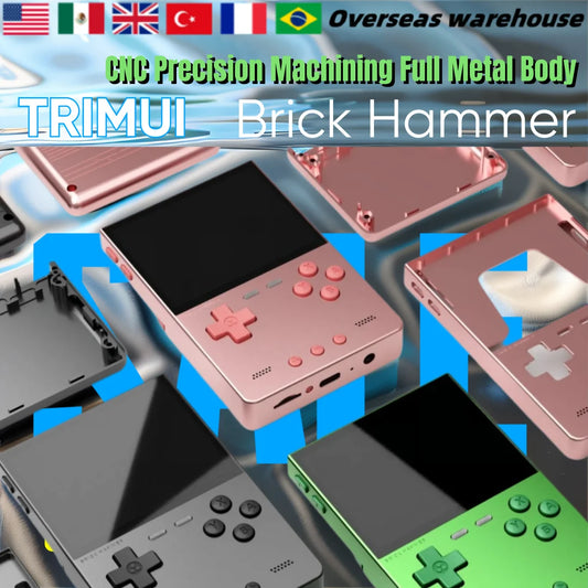 TrimUIBrick Retro Handheld Console 3.2" IPS Linux-based retro gaming OS (CrossMix community firmware) 64GB | iGameConsole 2026 Flagship | Supports GBA SNES PS1 13000+ Preloaded Games Plug and Play | Back to School Gift for Kids Adults Dad