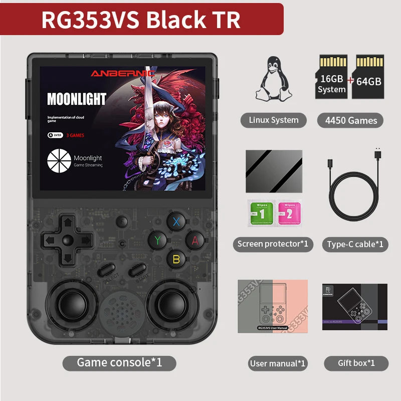 Anbernic Retro Handheld Console 3.5" IPS Linux-based retro gaming OS 64GB | iGameConsole 2026 Flagship | Supports GBA SNES PS1 1000+ Preloaded Games Plug and Play | Back to School Gift for Kids Adults Dad | WiFi Enabled