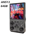 GameinjaANS13 Retro Handheld Console 4.0" IPS Linux-based retro gaming OS 64GB | iGameConsole 2026 Budget-Friendly | Supports GBA SNES PS1 1000+ Preloaded Games Plug and Play | Back to School Gift for Kids Adults Dad | Available in Multiple Colors Styles