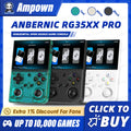 RG35XX+ Retro Handheld Console 3.5" IPS Linux-based retro gaming OS (muOS community firmware) 64GB | iGameConsole 2026 Premium | Supports GBA SNES PS1 PSP NDS MAME 10000+ Preloaded Games Plug and Play | Back to School Gift for Kids Adults Dad