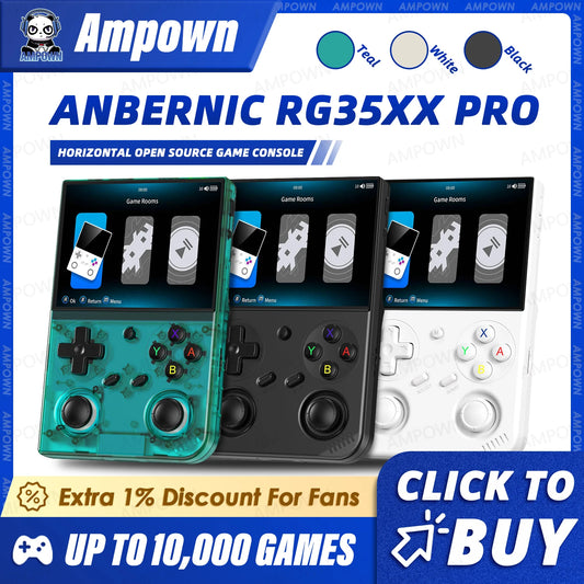 RG35XX+ Retro Handheld Console 3.5" IPS Linux-based retro gaming OS (muOS community firmware) 64GB | iGameConsole 2026 Premium | Supports GBA SNES PS1 PSP NDS MAME 10000+ Preloaded Games Plug and Play | Back to School Gift for Kids Adults Dad
