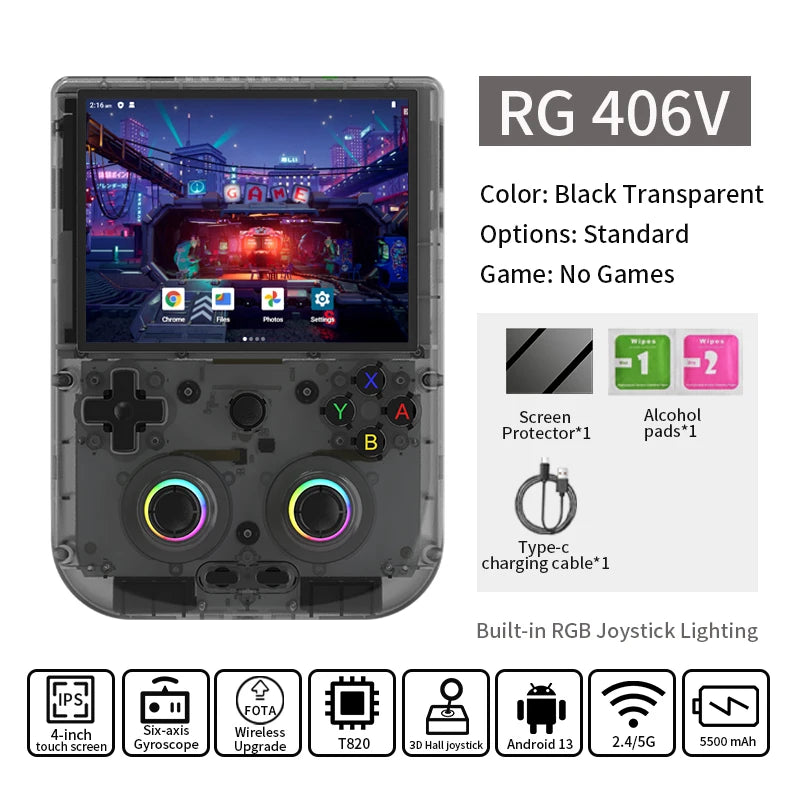 Anbernic Retro Handheld Console 4" IPS Linux-based retro gaming OS 64GB | iGameConsole 2026 Flagship | Supports GBA SNES PS1 1000+ Preloaded Games Plug and Play | Back to School Gift for Kids Adults Dad | Nostalgic Classic Gaming Childhood Memories
