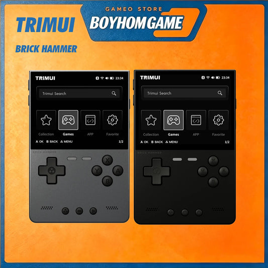 TrimUIBrick Retro Handheld Console 3.2" IPS Linux-based retro gaming OS (CrossMix community firmware) 64GB | iGameConsole 2026 Flagship | Supports GBA SNES PS1 13000+ Preloaded Games Plug and Play | Back to School Gift for Kids Adults Dad