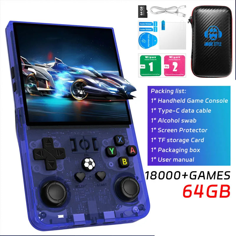 R36MAX Retro Handheld Console 4.0" IPS Linux-based retro gaming OS (ArkOS community firmware) 128GB | iGameConsole 2026 Mid-Range | Supports GBA SNES PS1 N64 PSP Preloaded Games Plug and Play | Back to School Gift for Retro Gamers Adults Collectors