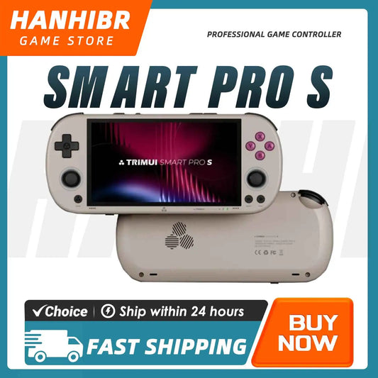 TrimUISmart Retro Handheld Console 4.96" IPS Linux-based retro gaming OS (CrossMix community firmware) 64GB | iGameConsole 2026 Flagship | Supports GBA SNES PS1 PSP 12000+ Preloaded Games Plug and Play | Back to School Gift for Kids Adults Dad