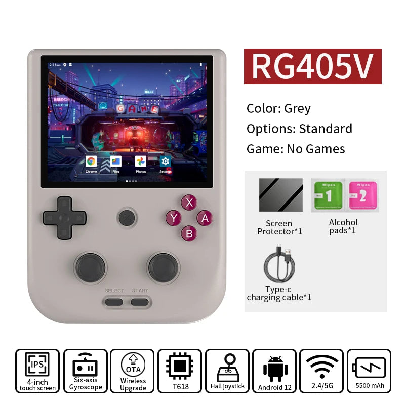 Anbernic Retro Handheld Console 4" IPS Linux-based retro gaming OS 64GB | iGameConsole 2026 Flagship | Supports GBA SNES PS1 4242+ Preloaded Games Plug and Play | Back to School Gift for Kids Adults Dad | WiFi Enabled