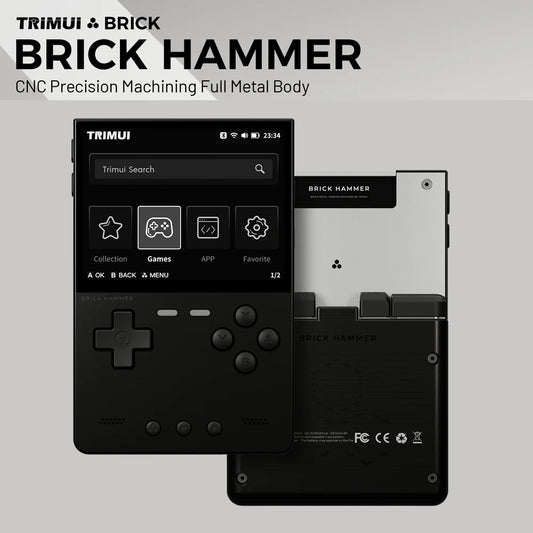 TrimUIBrick Retro Handheld Console 3.2" IPS Linux-based retro gaming OS (CrossMix community firmware) 64GB | iGameConsole 2026 Flagship | Supports GBA SNES PS1 1000+ Preloaded Games Plug and Play | Back to School Gift for Kids Adults Dad