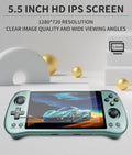 X55 Retro Handheld Console 5.5" IPS Linux-based retro gaming OS 64GB | iGameConsole 2026 Flagship | Supports GBA SNES PS1 1000+ Preloaded Games Plug and Play | Back to School Gift for Kids Adults Dad | 64GB Extended Library Edition