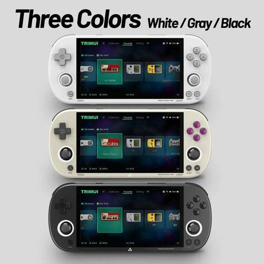 TrimUISmart Retro Handheld Console 4.96" IPS Linux-based retro gaming OS (RetroArch community firmware) 64GB | iGameConsole 2026 Flagship | Supports GBA SNES PS1 15000+ Preloaded Games Plug and Play | Back to School Gift for Kids Adults Dad