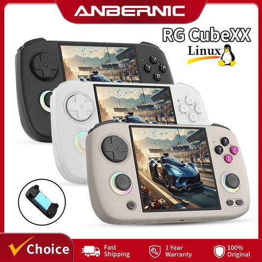 RGCubeXX Retro Handheld Console 3.95" IPS Linux-based retro gaming OS (muOS community firmware) 64GB | iGameConsole 2026 Premium | Supports GBA SNES PS1 5000+ Preloaded Games Plug and Play | Back to School Gift for Retro Gamers Adults Collectors