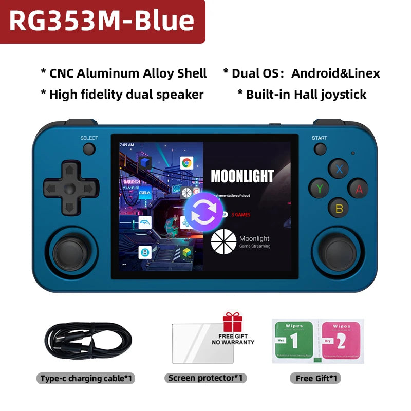 Anbernic Retro Handheld Console 3.5" IPS Linux-based retro gaming OS 64GB | iGameConsole 2026 Flagship | Supports GBA SNES PS1 1000+ Preloaded Games Plug and Play | Back to School Gift for Kids Adults Dad | WiFi Enabled