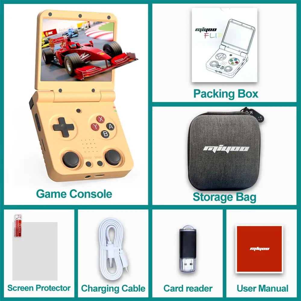 MIYOO Retro Handheld Console 2.8" IPS Linux-based retro gaming OS 64GB | iGameConsole 2026 Premium | Supports GBA SNES PS1 1000+ Preloaded Games Plug and Play | Back to School Gift for Retro Gamers Adults Collectors