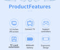 X55 Retro Handheld Console 5.5" IPS Linux-based retro gaming OS 64GB | iGameConsole 2026 Premium | Supports GBA SNES PS1 PSP 80000+ Preloaded Games Plug and Play | Back to School Gift for Kids Adults Dad | 64GB Extended Library Edition