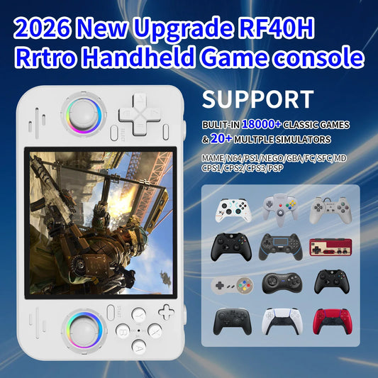 R36S Retro Handheld Console 4.0" IPS Linux-based retro gaming OS (ArkOS community firmware) 64GB | iGameConsole 2026 Mid-Range | Supports GBA SNES PS1 22000+ Preloaded Games Plug and Play | Back to School Gift for Kids Adults Dad