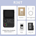 R36 Retro Handheld Console Linux-based retro gaming OS 64GB+ | iGameConsole 2026 Mid-Range | Supports GBA SNES PS1 1000+ Preloaded Games Plug and Play | Back to School Gift for Kids Adults Dad | Nostalgic Classic Gaming Childhood Memories