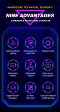 FLLBW Retro Handheld Console Linux-based retro gaming OS 64GB | iGameConsole 2026 Mid-Range | Supports GBA SNES PS1 22000+ Preloaded Games Plug and Play | Back to School Gift for Kids Adults Dad | WiFi Enabled | 64GB Starter Value Edition