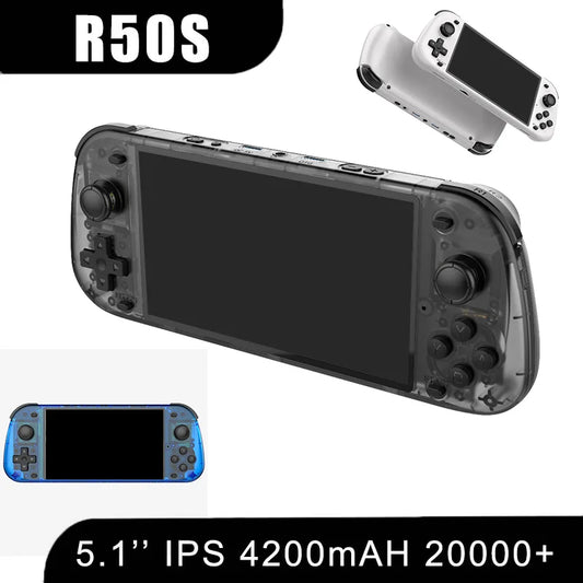 iGameConsole R50 Retro Handheld Console 5.1" IPS Linux-based retro gaming OS 64GB | iGameConsole 2026 Mid-Range | Supports GBA SNES PS1 Dreamcast 1000+ Preloaded Games Plug and Play | Back to School Gift for Kids Adults Dad