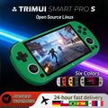 TrimUISmartPro Retro Handheld Console 4.96" IPS Linux-based retro gaming OS (CrossMix community firmware) 64GB | iGameConsole 2026 Premium | Supports GBA SNES PS1 N64 64000+ Preloaded Games Plug and Play