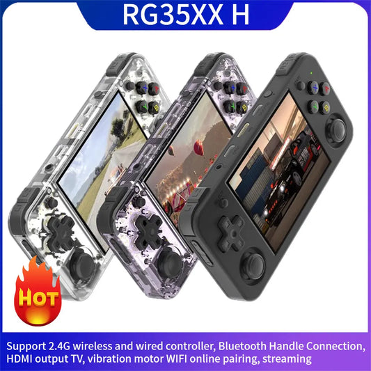 RG35XX+ Retro Handheld Console 3.5" IPS Linux-based retro gaming OS (muOS community firmware) 64GB | iGameConsole 2026 Flagship | Supports GBA SNES PS1 10000+ Preloaded Games Plug and Play | Back to School Gift for Kids Adults Dad