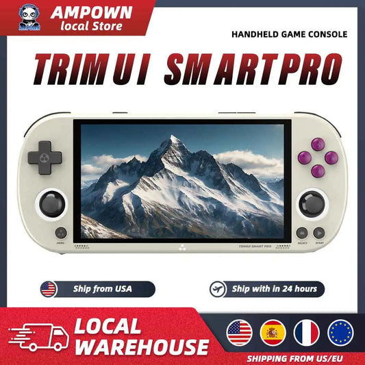 TrimUISmart Retro Handheld Console Linux-based retro gaming OS (CrossMix community firmware) 64GB | iGameConsole 2026 Premium | Supports GBA SNES PS1 13000+ Preloaded Games Plug and Play | Back to School Gift for Kids Adults Dad