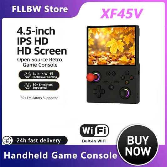 FLLBW Retro Handheld Console Linux-based retro gaming OS 64GB+ | iGameConsole 2026 Premium | Supports GBA SNES PS1 18000+ Preloaded Games Plug and Play | Back to School Gift for Kids Adults Dad | WiFi Enabled | 64GB+ Starter Value Edition