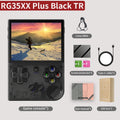 RG35XX+ Retro Handheld Console Linux-based retro gaming OS (muOS community firmware) 64GB | iGameConsole 2026 Premium | Supports GBA SNES PS1 5000+ Preloaded Games Plug and Play | Back to School Gift for Kids Adults Dad | 64GB Extended Library Edition