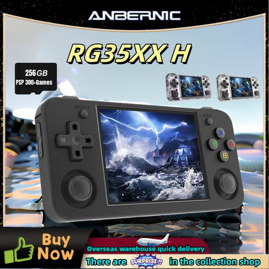 RG35XX+ Retro Handheld Console 3.5" IPS Linux-based retro gaming OS (muOS community firmware) 64GB | iGameConsole 2026 Premium | Supports GBA SNES PS1 PSP NDS MAME 10171+ Preloaded Games Plug and Play | Back to School Gift for Kids Adults Dad