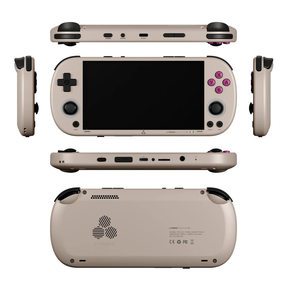 TrimUISmart Retro Handheld Console 4.96" IPS Linux-based retro gaming OS (CrossMix community firmware) 64GB | iGameConsole 2026 Flagship | Supports GBA SNES PS1 12000+ Preloaded Games Plug and Play | Back to School Gift for Kids Adults Dad