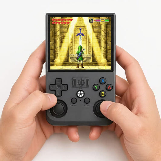 R36MAX Retro Handheld Console 4" IPS Linux-based retro gaming OS (ArkOS community firmware) 64GB / 128GB | iGameConsole 2026 Mid-Range | GBA SNES PS1 N64 PSP 15,000+ / 20,000+ Preloaded Games Plug and Play | Back to School Gift for Retro Gamers