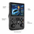 R36PRO Retro Handheld Console 4" IPS Linux-based retro gaming OS (ArkOS community firmware) 64GB / 128GB | iGameConsole 2026 Mid-Range | GBA SNES PS1 N64 PSP DS 15,000+ / 20,000+ Preloaded Games Plug and Play | Back to School Gift for Retro Gamers
